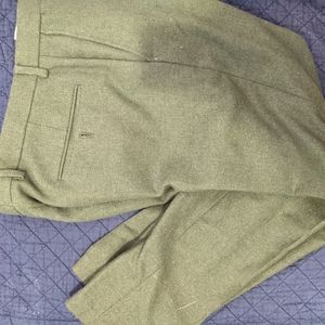 J Crew Wool olive bowery slim pant